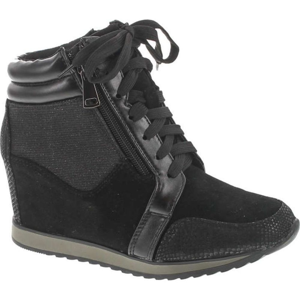 Forever Link Shea-42 Black Womens fashion-sneakers 7 NEW